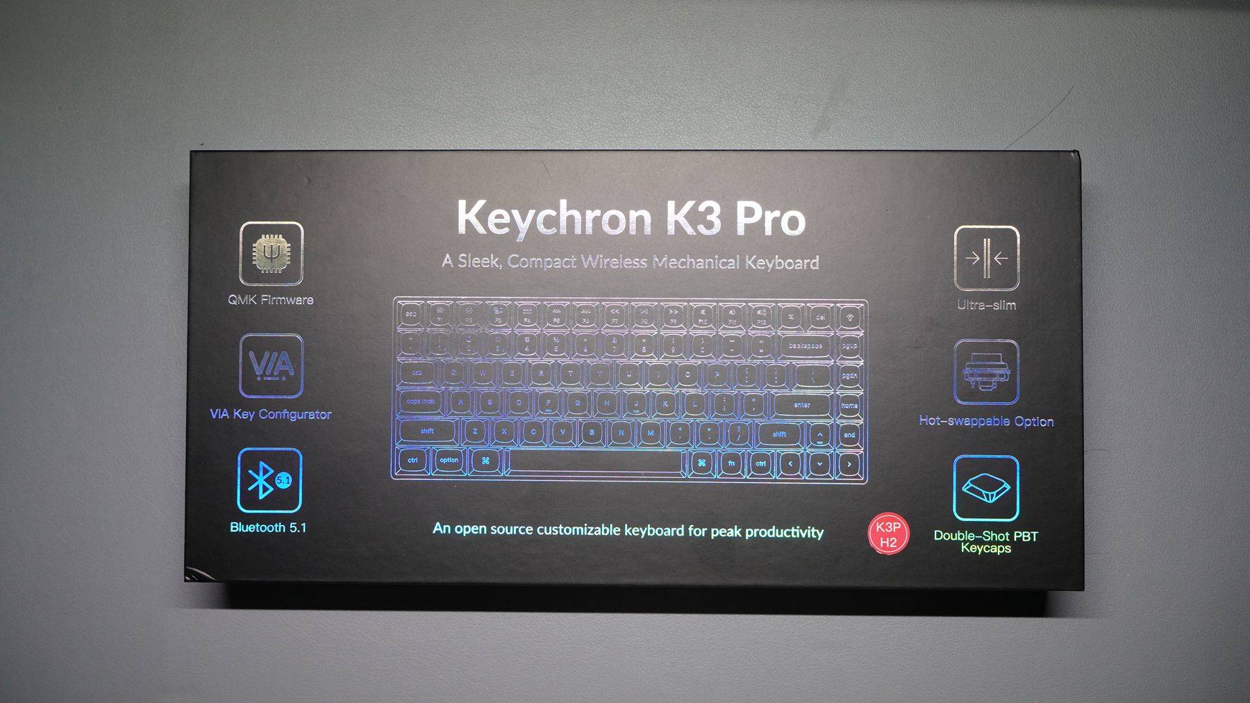 华为手机打字键盘高度
:新年新升级 KEYCHRON K3 Pro矮轴键盘